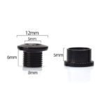 5-speed chainring mounting plate bolt nut chainring road bike parts black