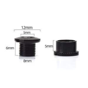 5-speed chainring mounting plate bolt nut chainring road bike parts black
