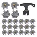 Golf Spikes Set Includes 30 Pcs Golf Studs Replacement Golf Studs Spanner Metal Thread Screw 6mm Dia Golf Spike too-xindaren