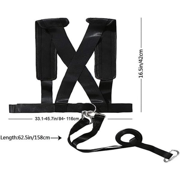 Sled Harness Tire Pull Harness Fitness Resistance Training Workout 3 Sled Harness Tire Pull Harness Fitness Resistance Training Workout - image 3