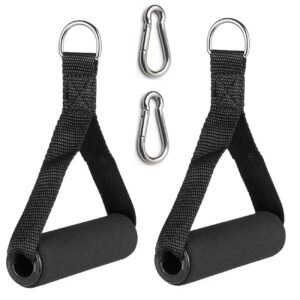 Heavy Duty Handle for Training with Carabiners – Grip Attachments for Cable Machines, Gym Equipment, Resistance