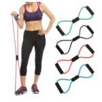 Resistance bands set for exercise yoga rehab, multicolor