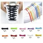 Elastic shoelaces no-tie, 1 pair light purple, one size