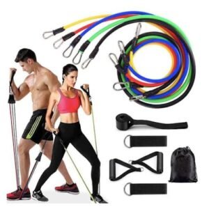 11-Piece Resistance Bands Set for Yoga and Rehab, MultiColor