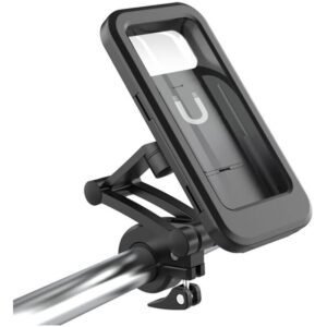 Waterproof Anti Theft Motorcycle Phone Holder Bicycle Phone Mount for 5.5 to 6.7 Inch Phones, 1 inch