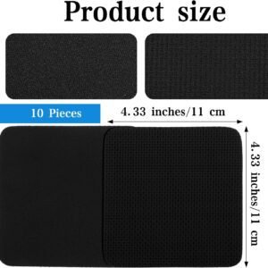 8 PCS Gym Grip Pads Rubber Weight Big Back Lifting Grips Workout Hand Pads Anti-Slip Weight Training Hand Grips Hands Protector for Gym Pull up Training Men Women No Sweaty (Black)