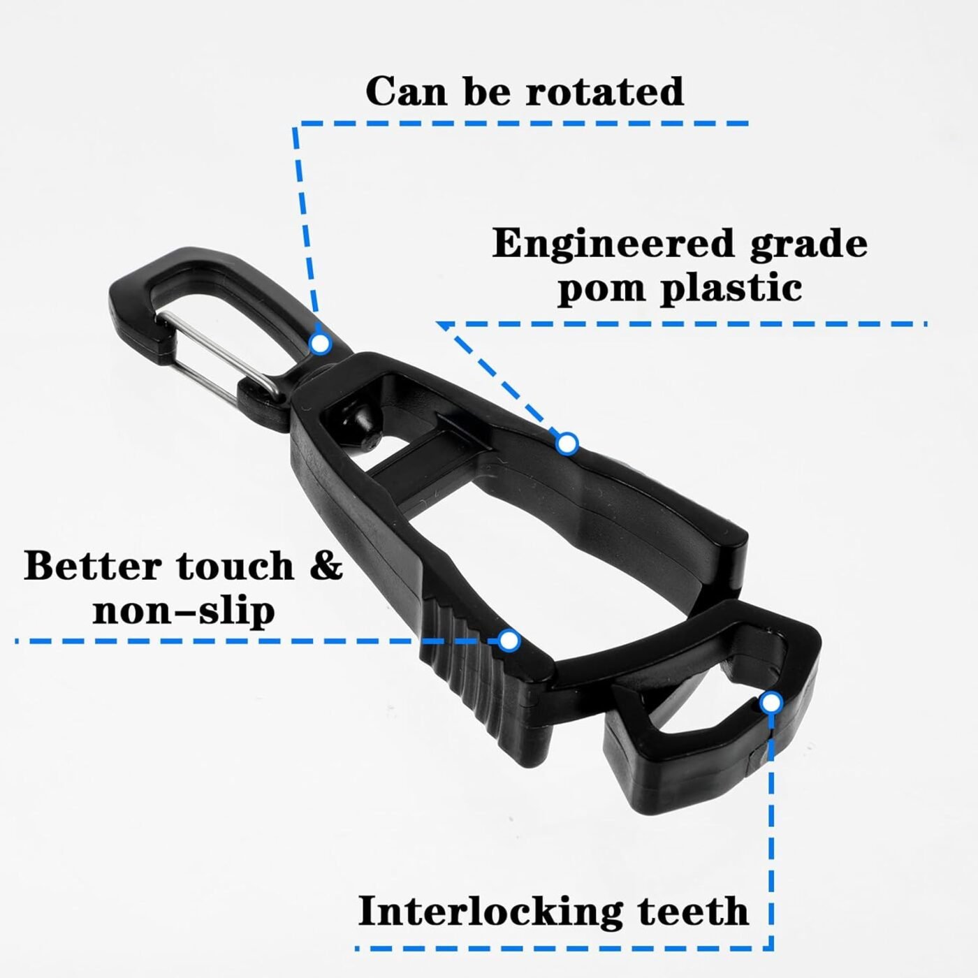 6PCS Glove Clips for Work Glove Holders, Powerful Bite Gloves Holder Clip for Duty Belt and Pants Prevent Loss and Free Hands Gloves Clips for Construction Improve Work Efficiency and Safety (2 Color) 3 6PCS Glove Clips for Work Glove Holders, Powerful Bite Gloves Holder Clip for Duty Belt and Pants Prevent Loss and Free Hands Gloves Clips for Construction Improve Work Efficiency and Safety (2 Color) - image 3