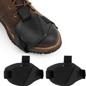 2PCS Motorcycle Shift Pad, Anti-Slip Rubber Protective Motorcycle Boot Cover, Adjustable Motorbike Shoe Boot Protector (2 PCS)