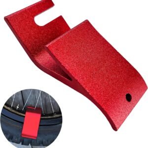 Motorcycle Tire Bead Installation Holder Hook, Off-Road Tire Removal Install Assistance Tool, Universal Wheel Tire Changing Tool for Dirt Bike, Motorcycle Accessories (Red)