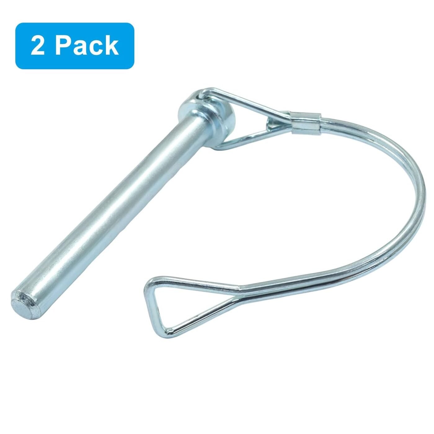 2 Pack Trailer Coupler Pin, Zinc Plated Carbon Steel Locking Pin, 5/16" x 2.75" Medium Hitch Pin for Trailers/Garden 4 2 Pack Trailer Coupler Pin, Zinc Plated Carbon Steel Locking Pin, 5/16″ x 2.75″ Medium Hitch Pin for Trailers/Garden - image 4