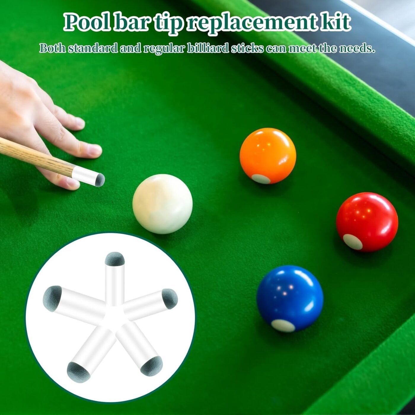 25PCS Slip On Pool Cue Tips, 9mm 10mm 11mm 12mm 13mm Pool Queue Stick Tips Replacement Kit, Billiard Cue Sticks Tips Pool Cue Repair Kit Pool Table Accessories, 5 Sizes 5 25PCS Slip On Pool Cue Tips, 9mm 10mm 11mm 12mm 13mm Pool Queue Stick Tips Replacement Kit, Billiard Cue Sticks Tips Pool Cue Repair Kit Pool Table Accessories, 5 Sizes - image 5