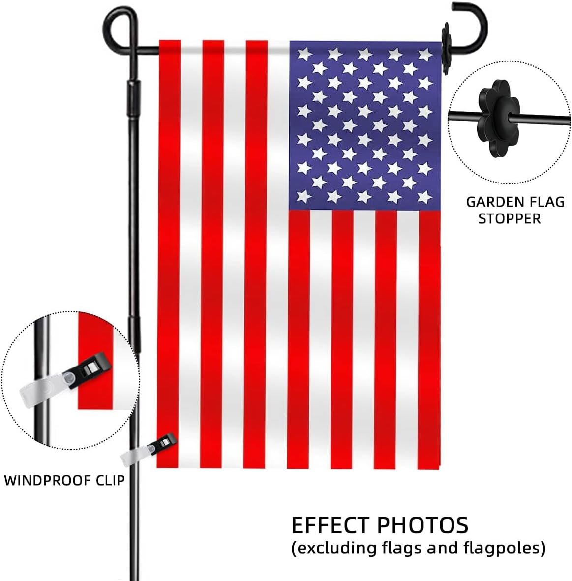Garden Flag Rubber Stoppers and Tiger 10 Pieces Pack Stand Holder Pole Anti-Wind Clips for Flags Stopper Yard Clip Stops Accessories Poles 4 Garden Flag Rubber Stoppers and Tiger 10 Pieces Pack Stand Holder Pole Anti-Wind Clips for Flags Stopper Yard Clip Stops Accessories Poles - image 4