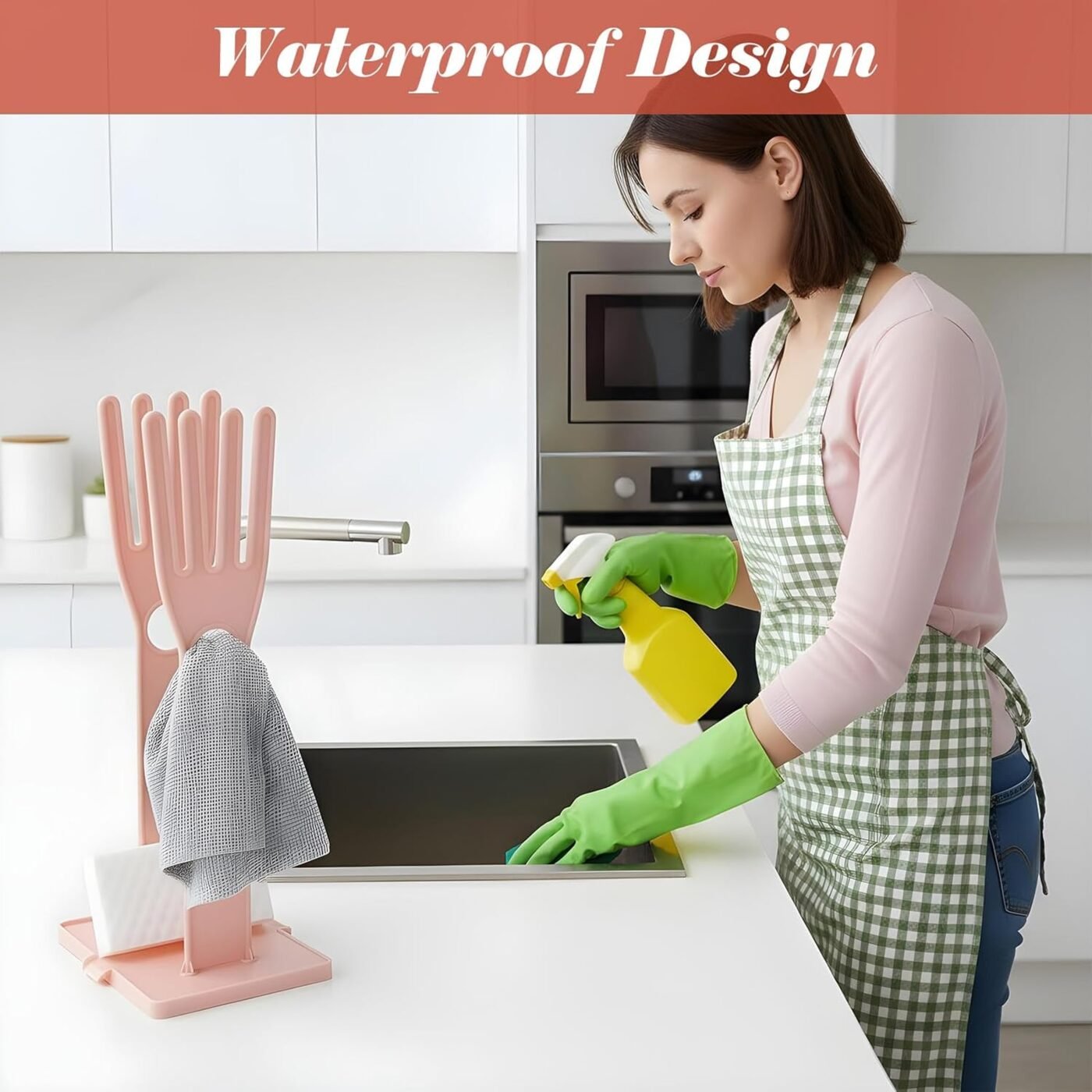 2 Pcs Kitchen Glove Holder, Kitchen Glove Stand Holder Plastic Glover Drying Dryer Rack 2 2 Pcs Kitchen Glove Holder, Kitchen Glove Stand Holder Plastic Glover Drying Dryer Rack - image 2