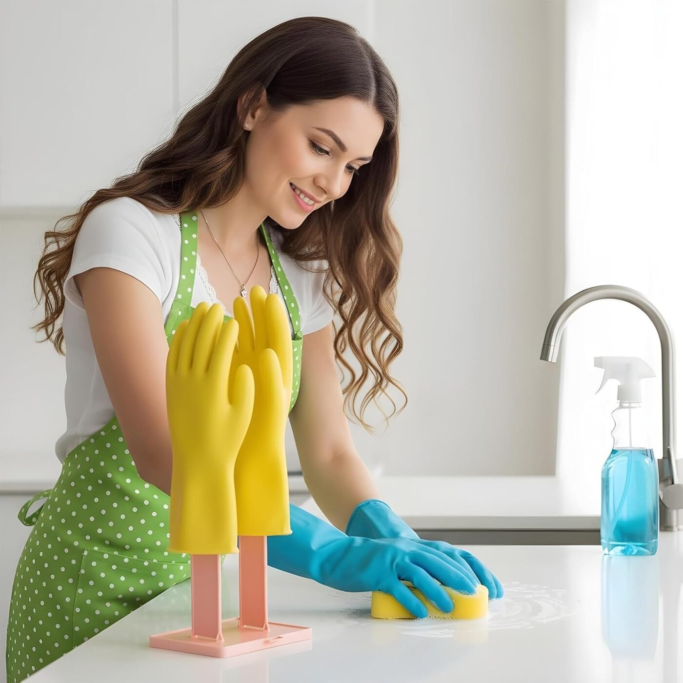 2 Pcs Kitchen Glove Holder, Kitchen Glove Stand Holder Plastic Glover Drying Dryer Rack 4 2 Pcs Kitchen Glove Holder, Kitchen Glove Stand Holder Plastic Glover Drying Dryer Rack - image 4