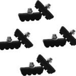 4 Pairs (8 Pieces) Bike Brake Pads,Rubber V-Brake Pads for Mountain & Road Bicycles, Quiet & Non-Skid Cycling Accessories for Enhanced Safety,40mm,Black