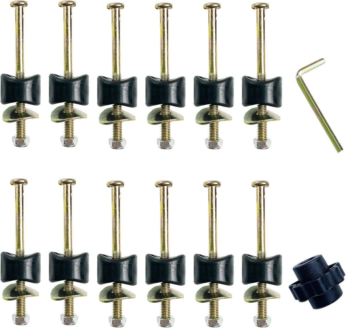 12 PCS Long Trampoline Screws and Bolts, Trampoline Bolts and Nuts, Trampoline Enclosure Pole Gap Spacers,Trampoline Replacement Accessories 1 12 PCS Long Trampoline Screws and Bolts, Trampoline Bolts and Nuts, Trampoline Enclosure Pole Gap Spacers,Trampoline Replacement Accessories