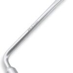 Car Spare Tire Lug Wrench for Jack, 13/16″ High Carbon Steel L-shaped Tire Replacement Tool L Type Strong Hexagon Slotted End Socket Wrench