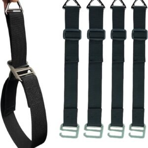 One Hand Operation-1s Tighten by Gravity-Adjustable Extension Cord Organizer Holder Heavy Duty Storage Straps with Triangle Buckle Extension Cord Wall Organizers for Garage and Shed Storage (4Pcs)