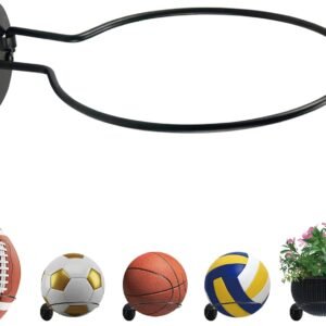 Wall Mount Ball Display Rack, Sports Ball Storage Holder for Basketball, Football, Soccer, Volleyball Collection,Sports Accessories Organizer