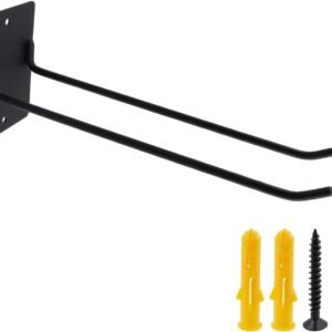 Garage Hook Shovel Holder Wall Mount Utility Hooks Garden Tool Hooks Garage Tool Organizer 10-inch Length for Garden Tools, Rakes, Shovels, Black