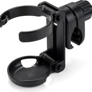 Stroller Cup Holder, Foldable Universal Cup Holder, 360 ° Rotatable Bottle Holder for Stroller, Bike, Wheelchair, Walker, Scooter 