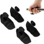 Anti-Slip Rubber Gym Gloves for Weightlifting Barbell Universal Size Men Women 4 Pack
