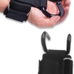 Weight Lifting Wrist Strap Hooks – Black – 1 Pair