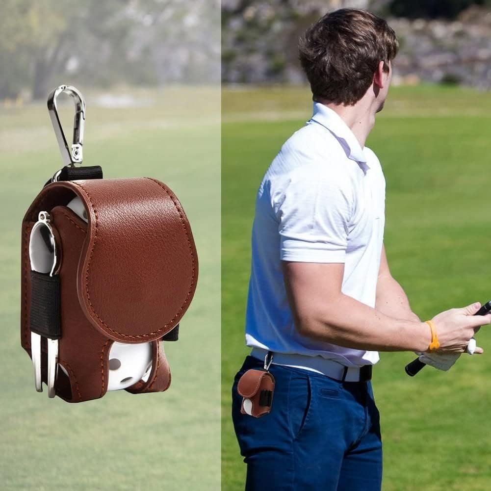 Golf Ball Pouch Set of 2 Belt Clip Holder Perfect Golf Gift for Men 3 Golf Ball Pouch Set of 2 Belt Clip Holder Perfect Golf Gift for Men - image 3
