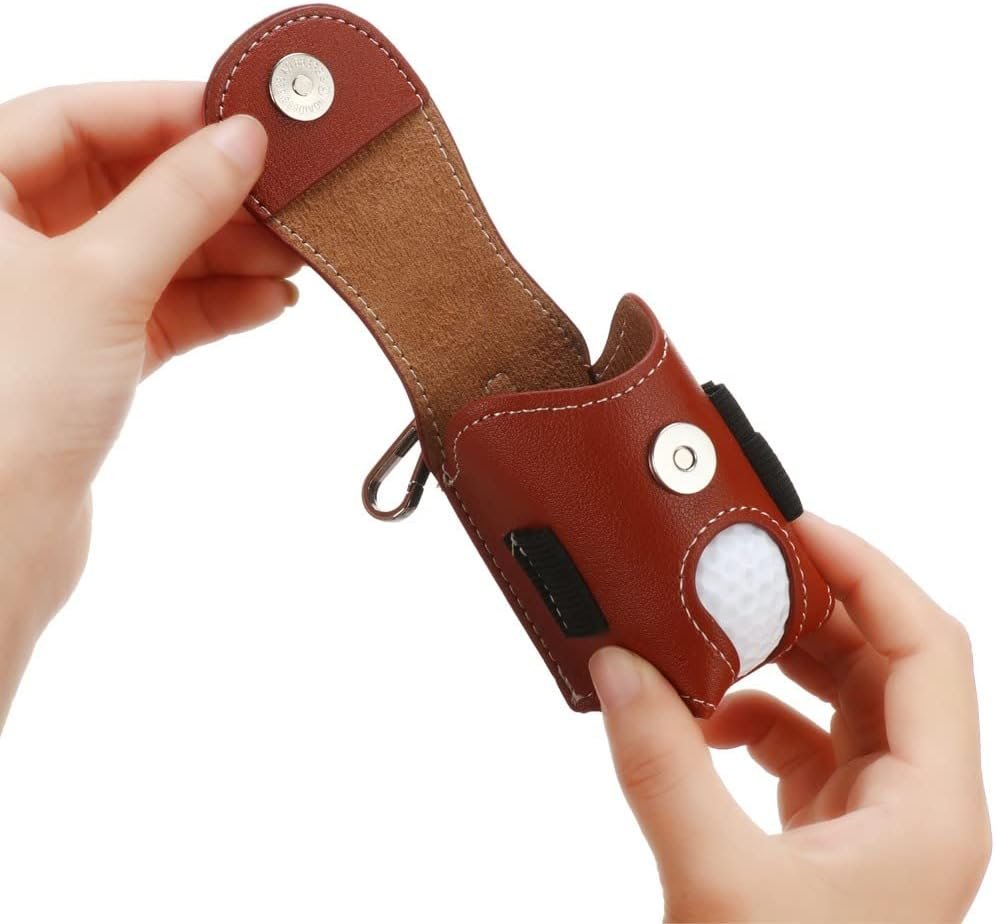 Golf Ball Pouch Set of 2 Belt Clip Holder Perfect Golf Gift for Men 5 Golf Ball Pouch Set of 2 Belt Clip Holder Perfect Golf Gift for Men - image 5