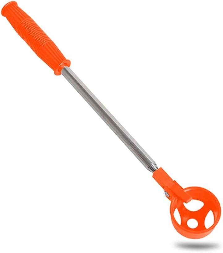 Orange Retractable Golf Ball Retriever Stainless Steel Water Golf Picker 1 Orange Retractable Golf Ball Retriever Stainless Steel Water Golf Picker
