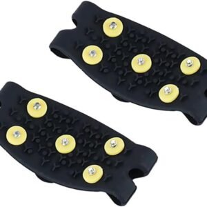 Anti-Slip Five-Claw Ice Grips for Shoes – Provides Grip for Walking Hiking Snow and Ice Adventures