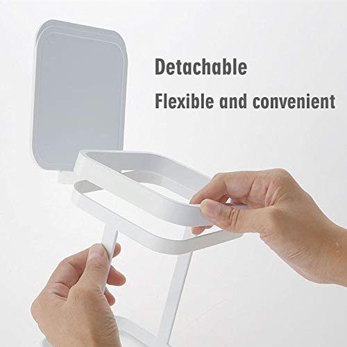 White Kitchen Bedroom Trash Can Rack - 1 Piece Waste Bin Holder for Home Kitchen Use 2 White Kitchen Bedroom Trash Can Rack – 1 Piece Waste Bin Holder for Home Kitchen Use - image 2