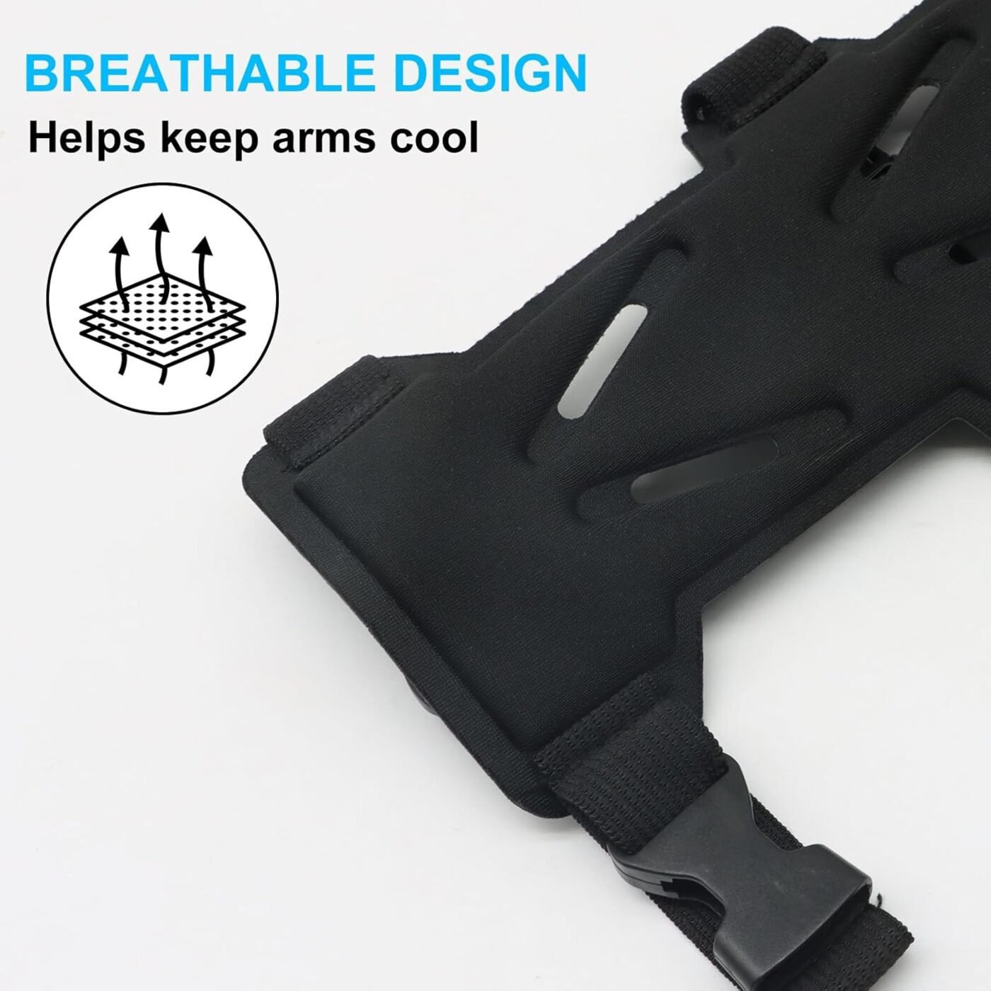 Archery Arm Guards - 1 Piece - Black - Adjustable - Wrist & Forearm Protection - Unisex - Suitable for Teens & Adults 4 Archery Arm Guards – 1 Piece – Black – Adjustable – Wrist & Forearm Protection – Unisex – Suitable for Teens & Adults - image 4