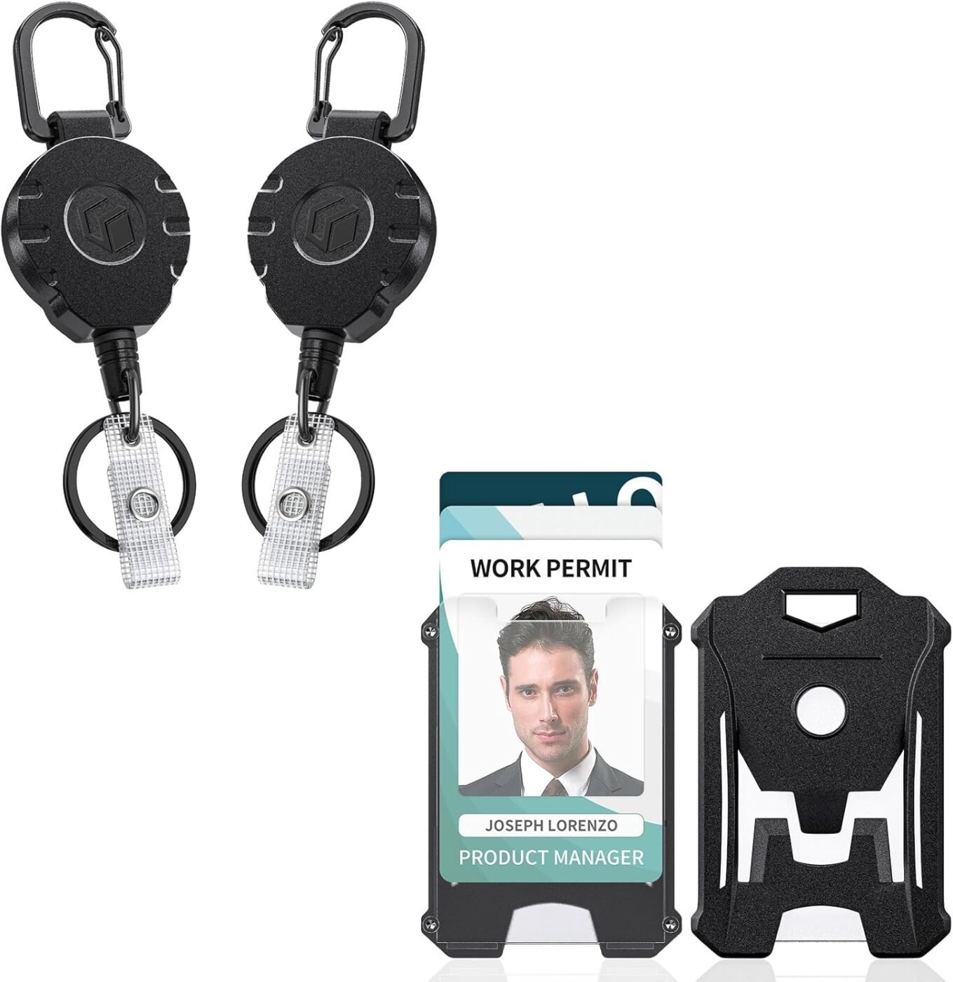 2 Pack Retractable Keychain Heavy Duty Badge Holder Vertical Hard Plastic Case Badge Reel for up to 8 oz Strong ABS Casing with Stainless Steel Spring Coil 31.5 Inch Steel Wire Rope 1 2 Pack Retractable Keychain Heavy Duty Badge Holder Vertical Hard Plastic Case Badge Reel for up to 8 oz Strong ABS Casing with Stainless Steel Spring Coil 31.5 Inch Steel Wire Rope