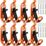 8 Pcs Shovel Holder, Heavy Duty Shovel Mounts for Roof Rack, Quick Release Axe Holder Mount Kit, Metal and Rubber Car Accessories Garage Storage Wall Mounting Brackets Truck