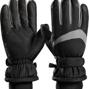 Winter Ski Gloves, Windproof Glove for Men & Women, Touchscreen Snow Gloves for Cold Weather, Thermal Warm Glove