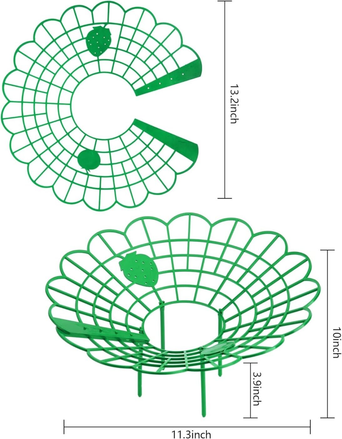15Pack Strawberry Supports - Strawberry Plant Support Stand Strawberry Growing Racks Protector Strawberry Growing Frame Holder Cage (15, B) 4 15Pack Strawberry Supports – Strawberry Plant Support Stand Strawberry Growing Racks Protector Strawberry Growing Frame Holder Cage (15, B) - image 4