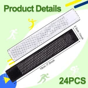 Amylove 8/12 Pairs Jersey Sleeve Bands Softball Sleeve Holders with Hook and Loop Fastener Straps for Soccer Softball Sports