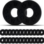 12Pair Rubber Strap Locks For Guitar, 0.98” Guitar Strap Blocks/Silicone Strap Locks Guitar, Blocks Guitar Locks Strap Protector, Premium Silicone Safety Lockings, Acoustic Guitar Strap Adapter