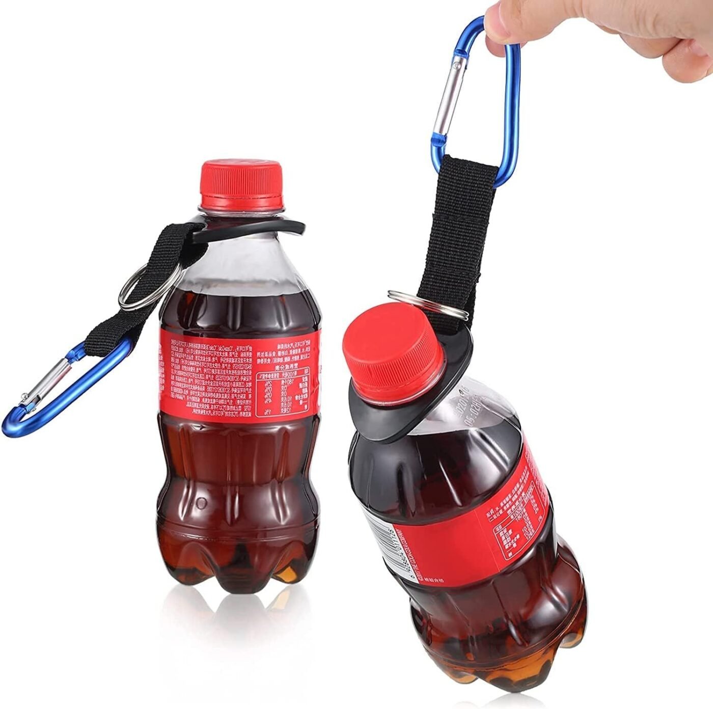 Durable Silicone Water Bottle Holder Hook Carrier with Carabiner Clip & Key Ring, Fits Any 12oz, 17oz and 25oz Water Bottles for Outdoor Activities Camping Hiking Traveling or Daily Use 4 Durable Silicone Water Bottle Holder Hook Carrier with Carabiner Clip & Key Ring, Fits Any 12oz, 17oz and 25oz Water Bottles for Outdoor Activities Camping Hiking Traveling or Daily Use - image 4