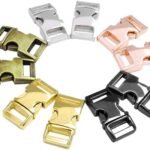 CooBigo 10 Pack 3/8″ Metal Side Release Buckles for Paracord Bracelets (Mix) FLQ100(Mix-s)