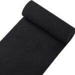 Knit Elastic Bands for Sewing Black Heavy Stretch High Elasticity Flat Elastic Cord 6 Inch Wide Braided Elastic Spool 2 Yard