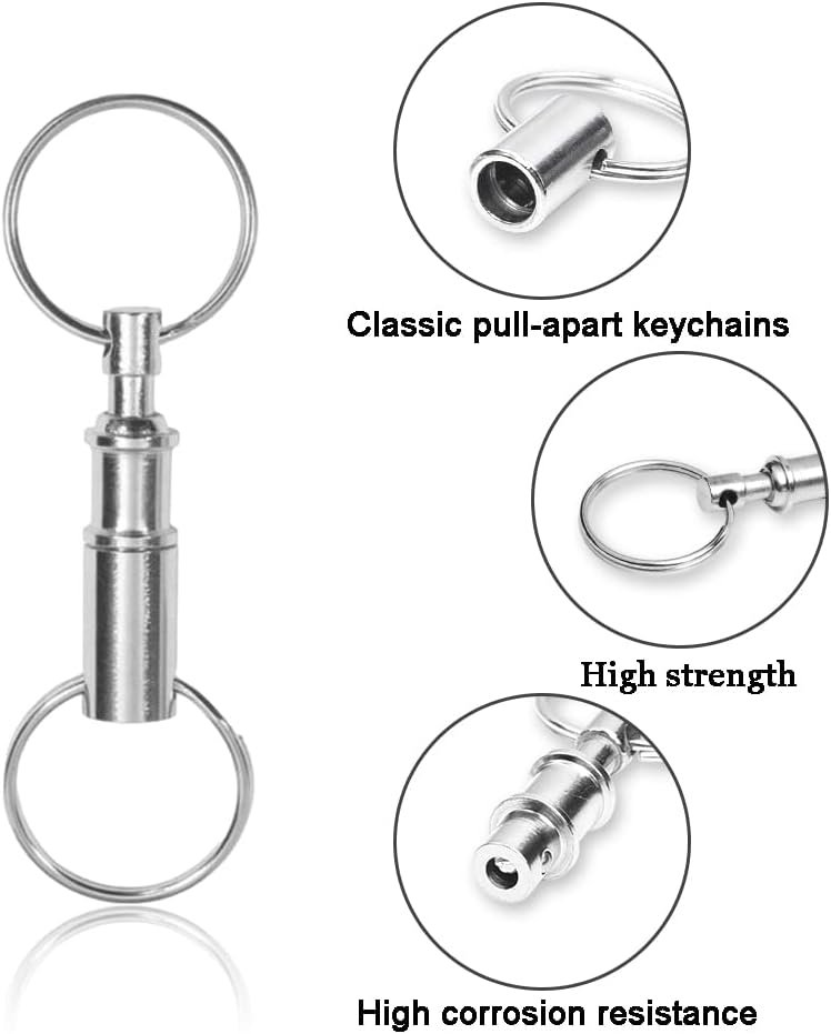 CooBigo 8 Pack Detachable Keychain Quick Release Key Chain, Pull Apart Key Chain for Outdoor Active Backpack Key Holder kits 5 CooBigo 8 Pack Detachable Keychain Quick Release Key Chain, Pull Apart Key Chain for Outdoor Active Backpack Key Holder kits - image 5