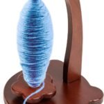 Magnetic Yarn Holder for Crocheting with Bear Shape– 360° Spinning Spindle for Tangle-Free Yarn Ball Holder Spinner, Solid Wood Construction, Ideal for Knitting & Crochet Projects