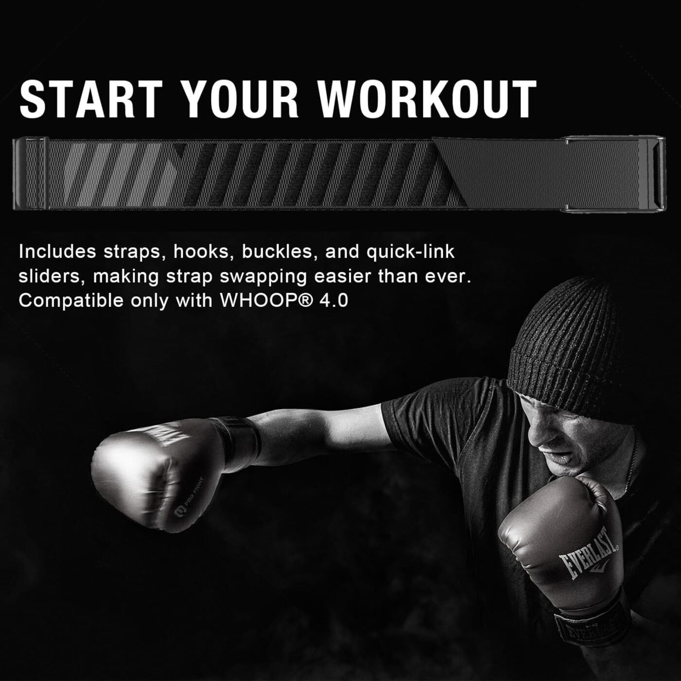HydroKnit Nylon Sport Band Compatible with Whoop 4.0 | Soft, Elastic, Fast-Drying, Water-Resistant, and Comfortable Replacement Strap for Active Lifestyles 4 HydroKnit Nylon Sport Band Compatible with Whoop 4.0 | Soft, Elastic, Fast-Drying, Water-Resistant, and Comfortable Replacement Strap for Active Lifestyles - image 4