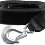 Trailer Winch Strap 2″ x 20′ with Safety Snap Hook 10000 lbs for Towing Vehicles, Boats and Jet Ski | Polyester | Longer Warranty