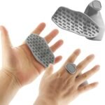 Weight Lifting Grips – Rubber Anti-Slip Workout Grips, Ergonomics Hand Protector Gloves for Gym Training and Exercise, Dumbbell, Bar Pad, Pull Up Men Women, No Sweaty (Grey)