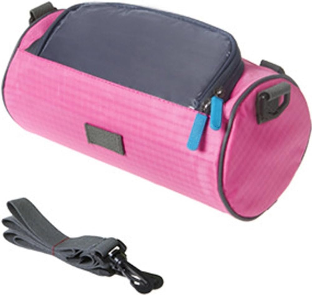 Waterproof Bicycle Handlebar Bag with Transparent Pouch and Adjustable Strap High-Capacity Cycling Front Pack #2 Pink 1 Waterproof Bicycle Handlebar Bag with Transparent Pouch and Adjustable Strap High-Capacity Cycling Front Pack #2 Pink