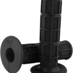 22mm 7/8″ Rubber Motorcycle Handlebars Hand Grips New Black 1 Pair for for Honda Kawasaki Suzuki Dirt Bike Pit Bike(Black)