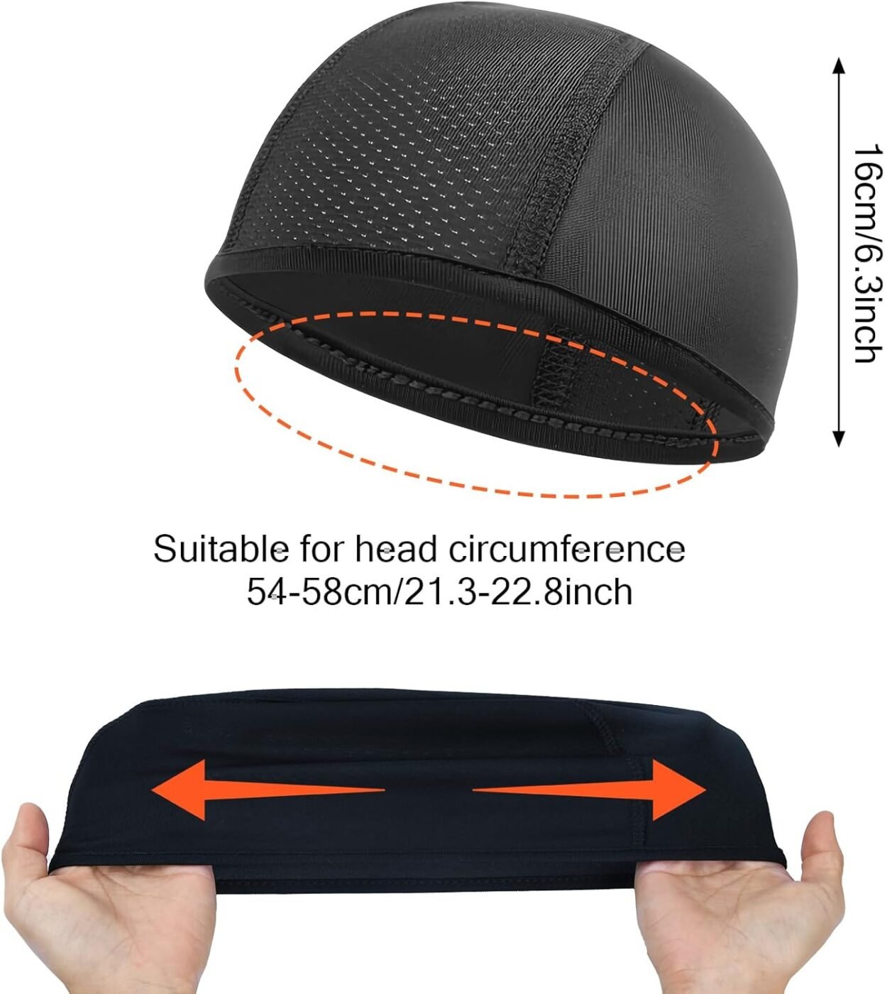 3 Pack Under Helmet Caps, Breathable Cycling Helmet Liner, Summer Cycling Skull Caps, Wicking Running Hats, Under Helmet Hats for Men Women, Perfect for Running Sports Cycling Motorcycle 2 3 Pack Under Helmet Caps, Breathable Cycling Helmet Liner, Summer Cycling Skull Caps, Wicking Running Hats, Under Helmet Hats for Men Women, Perfect for Running Sports Cycling Motorcycle - image 2